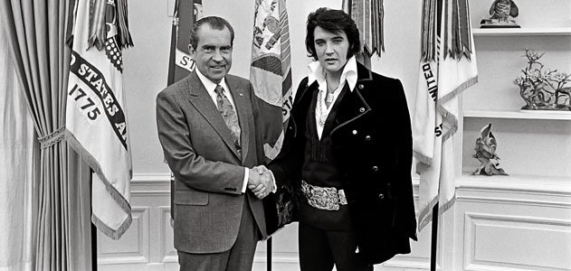 The Bizarre Story Behind This Famous Photo Of Richard Nixon And Elvis Presley