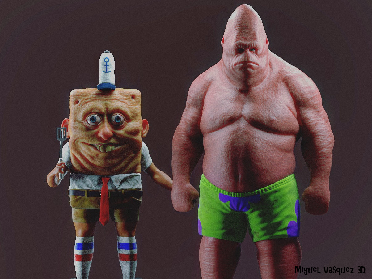 Someone Drew Realistic Spongebob And It'll Make You Want To Cry