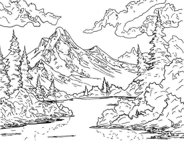 There's Now A Bob Ross Coloring Book And It'll Make You Want To Color All The Happy Little Trees