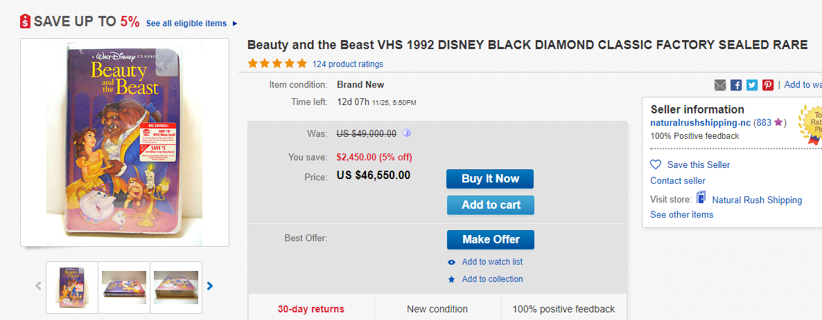 Is Your Beauty And The Beast VHS Actually Worth Thousands?