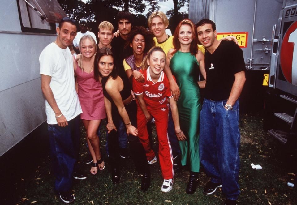 Backstreet Boys Dressed Up As The Spice Girls, And It's The Most 90s Thing Ever